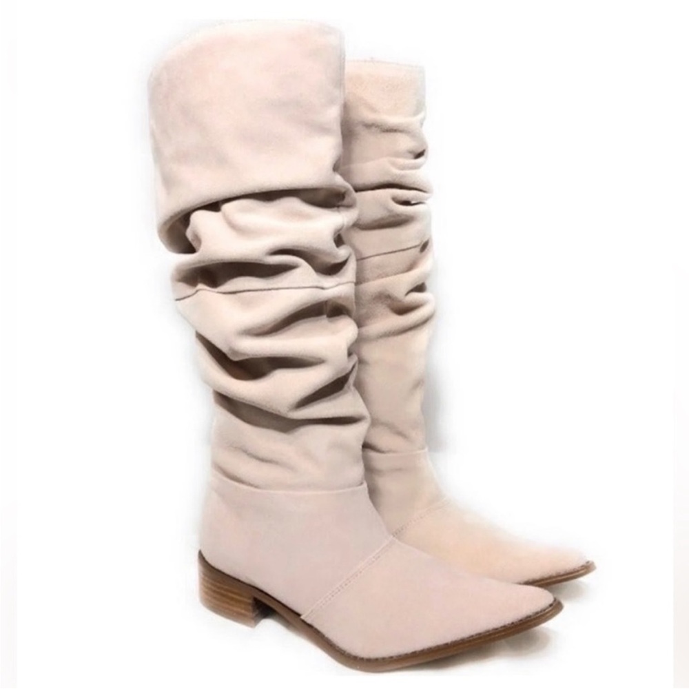 Chinese Laundry slouchy Suede Heeled Boots